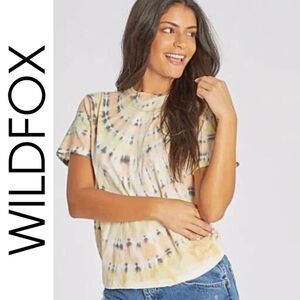 NWT. $78R Wildfox Citrus Keke Tee (Orange tie dye) NWT Size Small